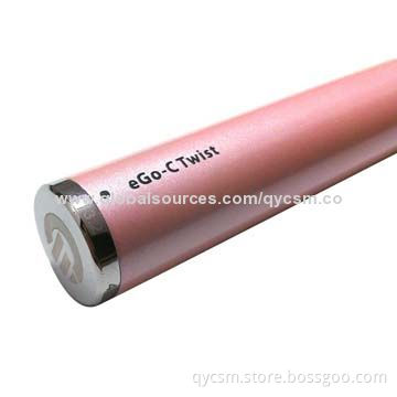 650/900/1,100mAh eGo Twist Battery, Wholesale with 3.2-4.8V Voltage